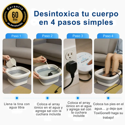 Spa iónico para pies Healifeco ToxiGone®