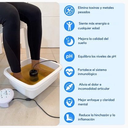 Spa iónico para pies Healifeco ToxiGone®